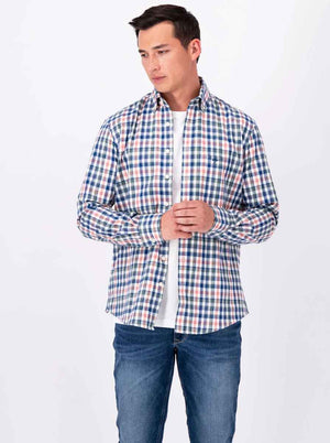 Fynch Hatton Shirts Fynch Hatton - Winter Gingham Flannel Shirt