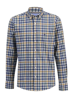 Fynch Hatton Shirts Fynch Hatton - Winter Gingham Flannel Shirt