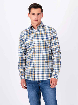 Fynch Hatton Shirts Fynch Hatton - Winter Gingham Flannel Shirt