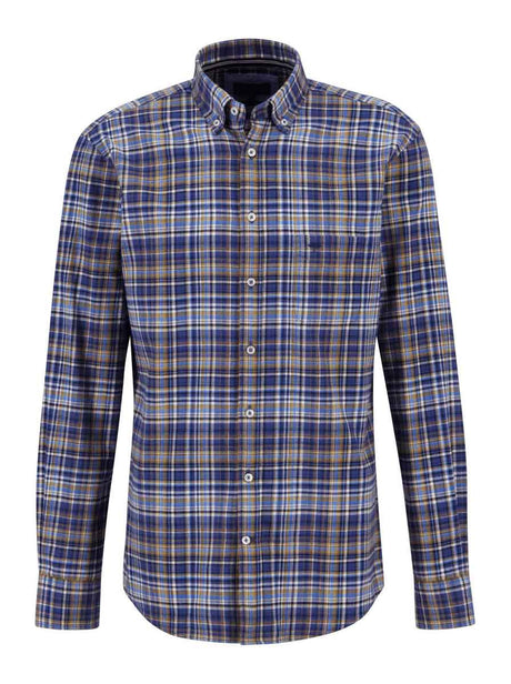 Fynch Hatton Shirts Fynch Hatton - Winter Multi Check Flannel Shirt