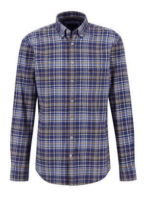 Fynch Hatton Shirts Fynch Hatton - Winter Multi Check Flannel Shirt