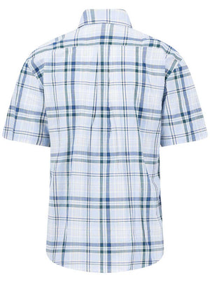 Fynch Hatton Short Sleeve Shirts Fynch Hatton - Cotton Check New Breeze Short Sleeve Shirt