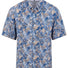 Fynch Hatton Short Sleeve Shirts Fynch Hatton - Fern Print Tangerine Linen Short Sleeve Shirt