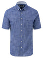Fynch Hatton Short Sleeve Shirts Fynch Hatton - Linen Look Cotton Short Sleeve Shirt