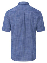 Fynch Hatton Short Sleeve Shirts Fynch Hatton - Linen Look Cotton Short Sleeve Shirt
