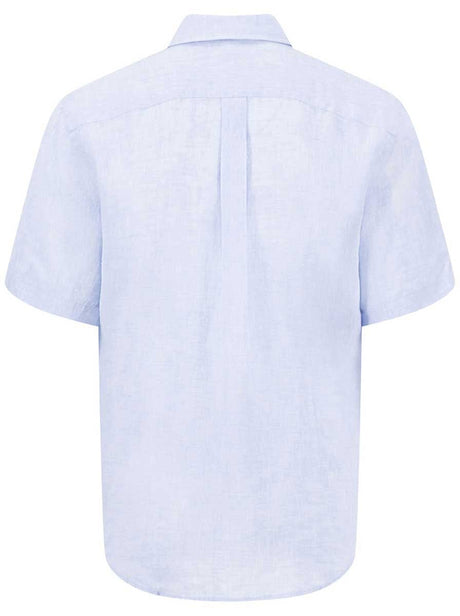 Fynch Hatton Short Sleeve Shirts Fynch Hatton - Premium Linen New Breeze Short Sleeve Shirt