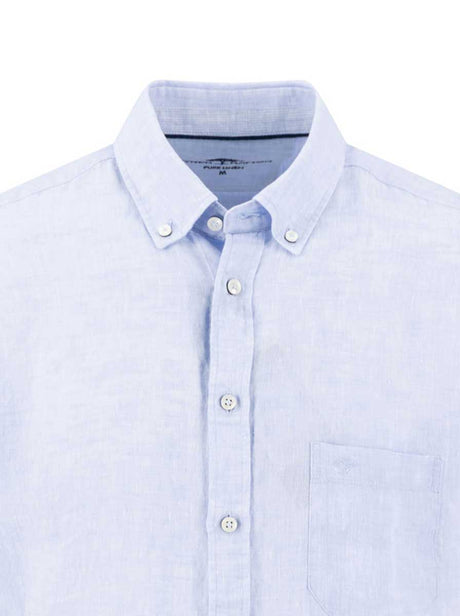 Fynch Hatton Short Sleeve Shirts Fynch Hatton - Premium Linen New Breeze Short Sleeve Shirt
