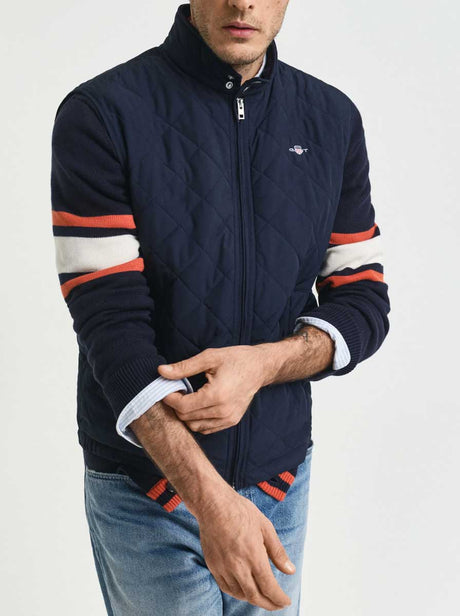 Gant Coats Gant - Navy Quilted Windcheater Gilet