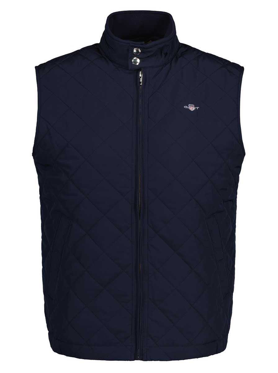 Gant Coats Gant - Navy Quilted Windcheater Gilet