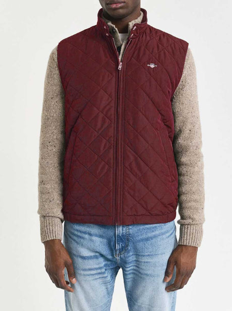 Gant Coats Gant - Red Quilted Windcheater Gilet