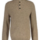 Gant Knitwear & Jumpers Gant - Dark Sand Nepps Knit Mock Neck Jumper