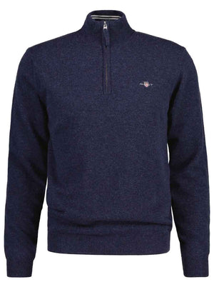 Gant Knitwear & Jumpers Gant - Super Fine Lambswool Half-Zip Sweater 223