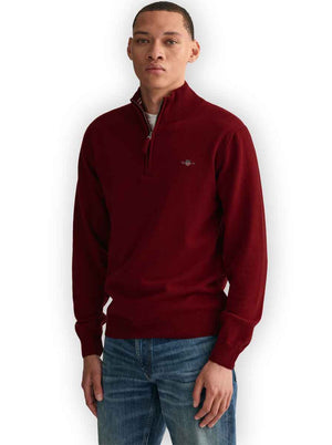 Gant Knitwear & Jumpers Gant - Super Fine Lambswool Half-Zip Sweater 223