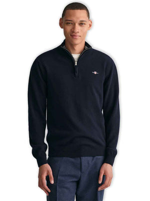 Gant Knitwear & Jumpers Gant - Super Fine Lambswool Half-Zip Sweater 223