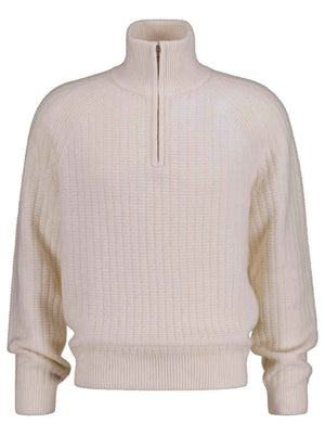 Gant Knitwear & Jumpers Gant - Textured Raglan Sleeve Half-Zip Sweater