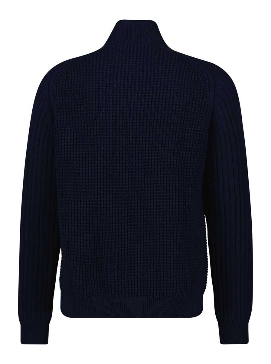 Gant - Textured Zip Cardigan at Andrew Gardner, Wendover – Andrew