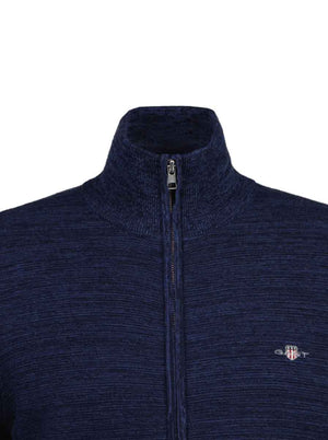 Gant Knitwear & Jumpers Gant - Two Tone Cotton Full Zip Cardigan 223