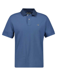 Gant Polo & T-Shirts Gant - Blue Polo Shirt w/ Contrast Collar