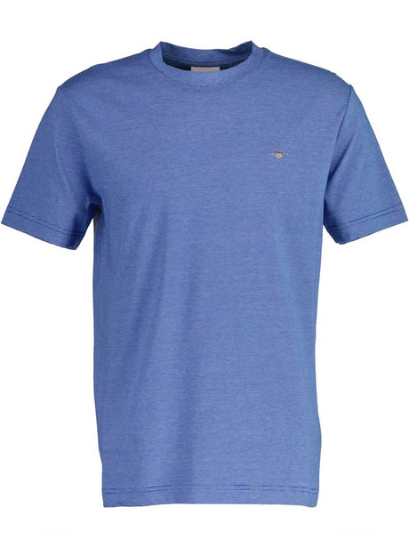 Gant Polo & T-Shirts Gant - Micro Stripe Blue T-Shirt