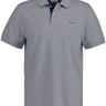 Gant Polo & T-Shirts Gant - Pique Grey Polo Shirt w/ Contrast Collar Detail