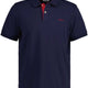 Gant Polo & T-Shirts Gant - Pique Navy Polo Shirt w/ Contrast Collar Detail