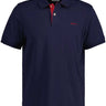 Gant Polo & T-Shirts Gant - Pique Navy Polo Shirt w/ Contrast Collar Detail