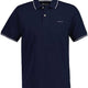 Gant Polo & T-Shirts Gant - Pique Navy Polo Shirt w/ Contrast Collar Tipping Detail