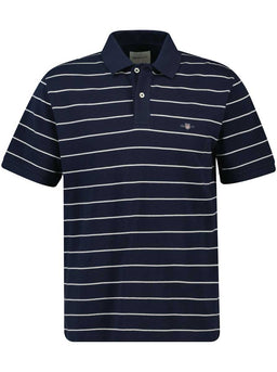 Gant Polo & T-Shirts Gant - Stripped Navy Polo Shirt