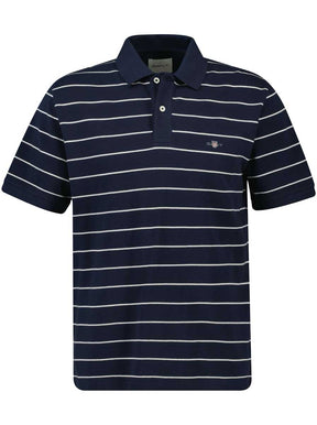 Gant Polo & T-Shirts Gant - Stripped Navy Polo Shirt