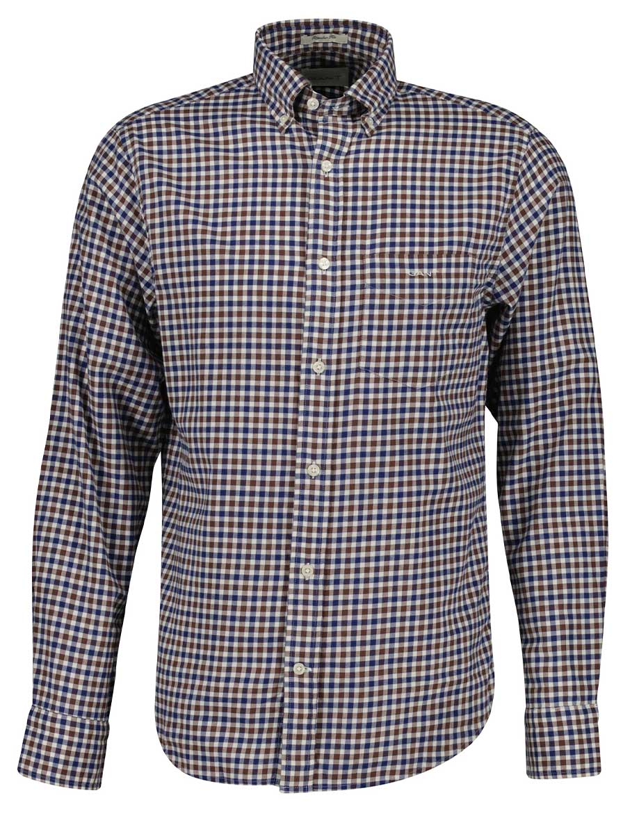 Gant Shirts Gant - Brown Gingham Check Shirt