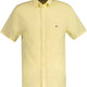 Gant Shirts Gant - Cotton/Linen Yellow Short Sleeve Shirt