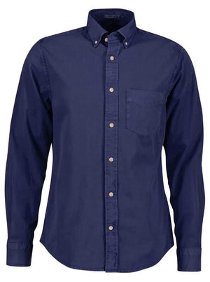 Gant Shirts Gant - Evening Blue Garment-Dyed Twill Shirt
