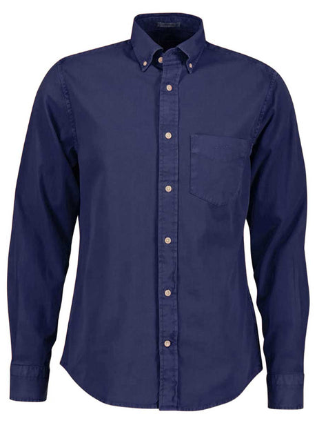 Gant Shirts Gant - Evening Blue Garment-Dyed Twill Shirt