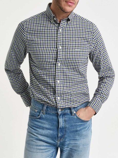 Gant Shirts Gant - Green Gingham Check Shirt