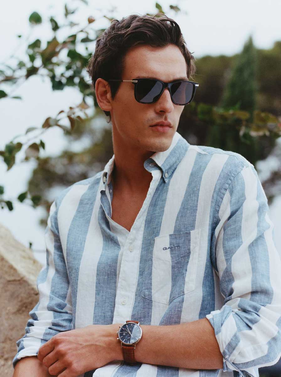 Gant Shirts Gant - Linen Bold Stripe Shirt