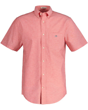 Gant Shirts Gant - Linen Short Sleeve Shirt