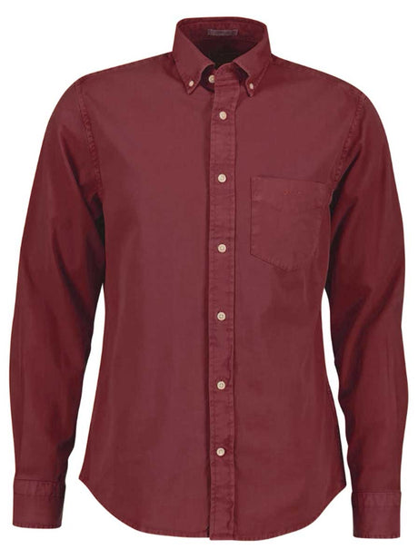 Gant Shirts Gant - Red Garment-Dyed Twill Shirt