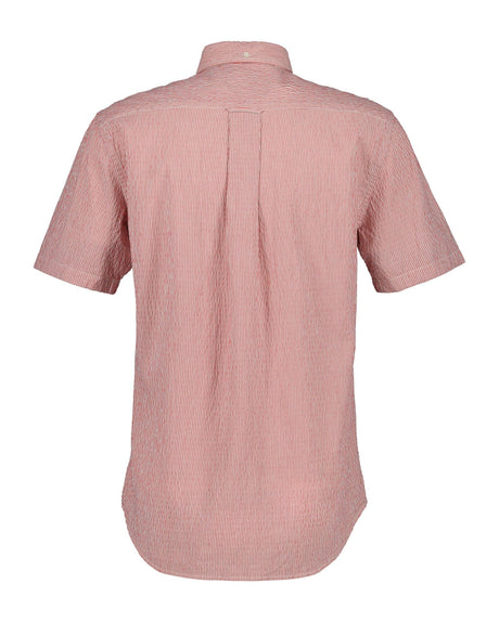 Gant Shirts Gant -Seersucker Striped Short Sleeve Shirt
