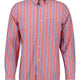 Gant Shirts Gant - Striped Poplin Brick Red Shirt