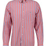 Gant Shirts Gant - Striped Poplin Brick Red Shirt