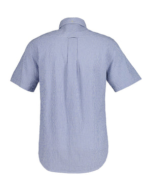 Gant Short Sleeve Shirts Gant - Seersucker Striped Short Sleeve Shirt