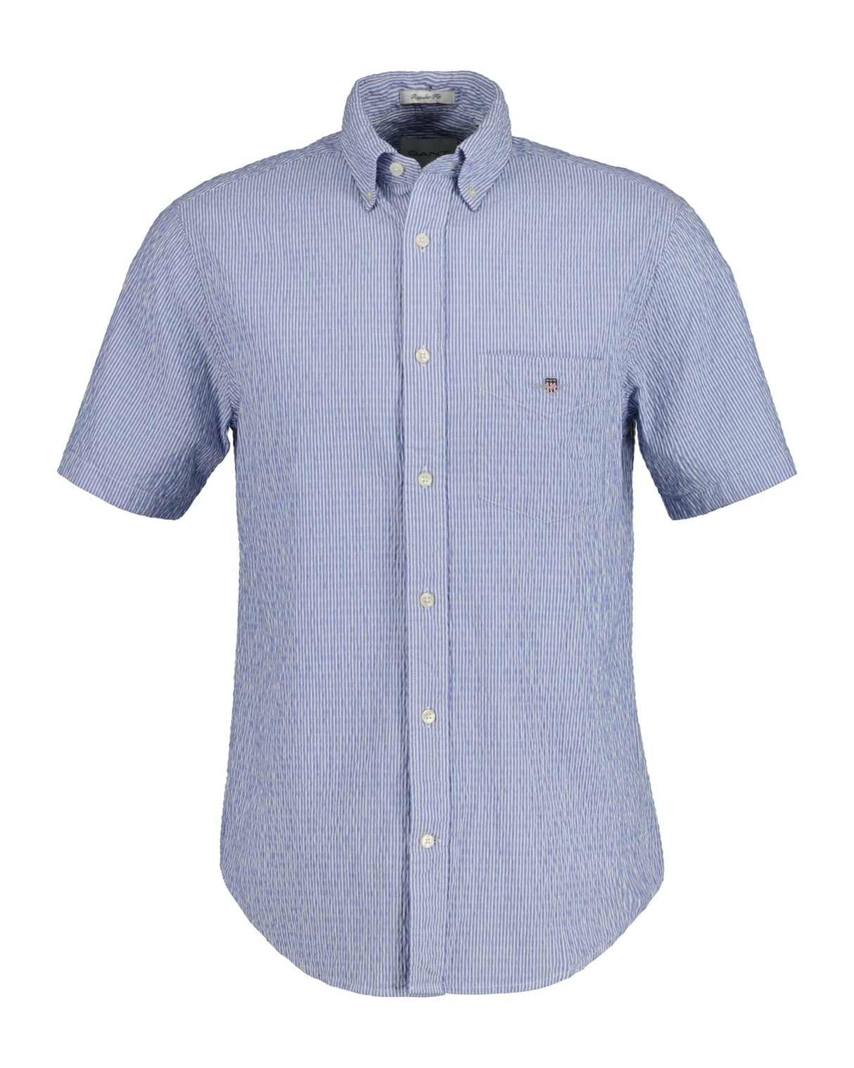 Gant Short Sleeve Shirts Gant - Seersucker Striped Short Sleeve Shirt