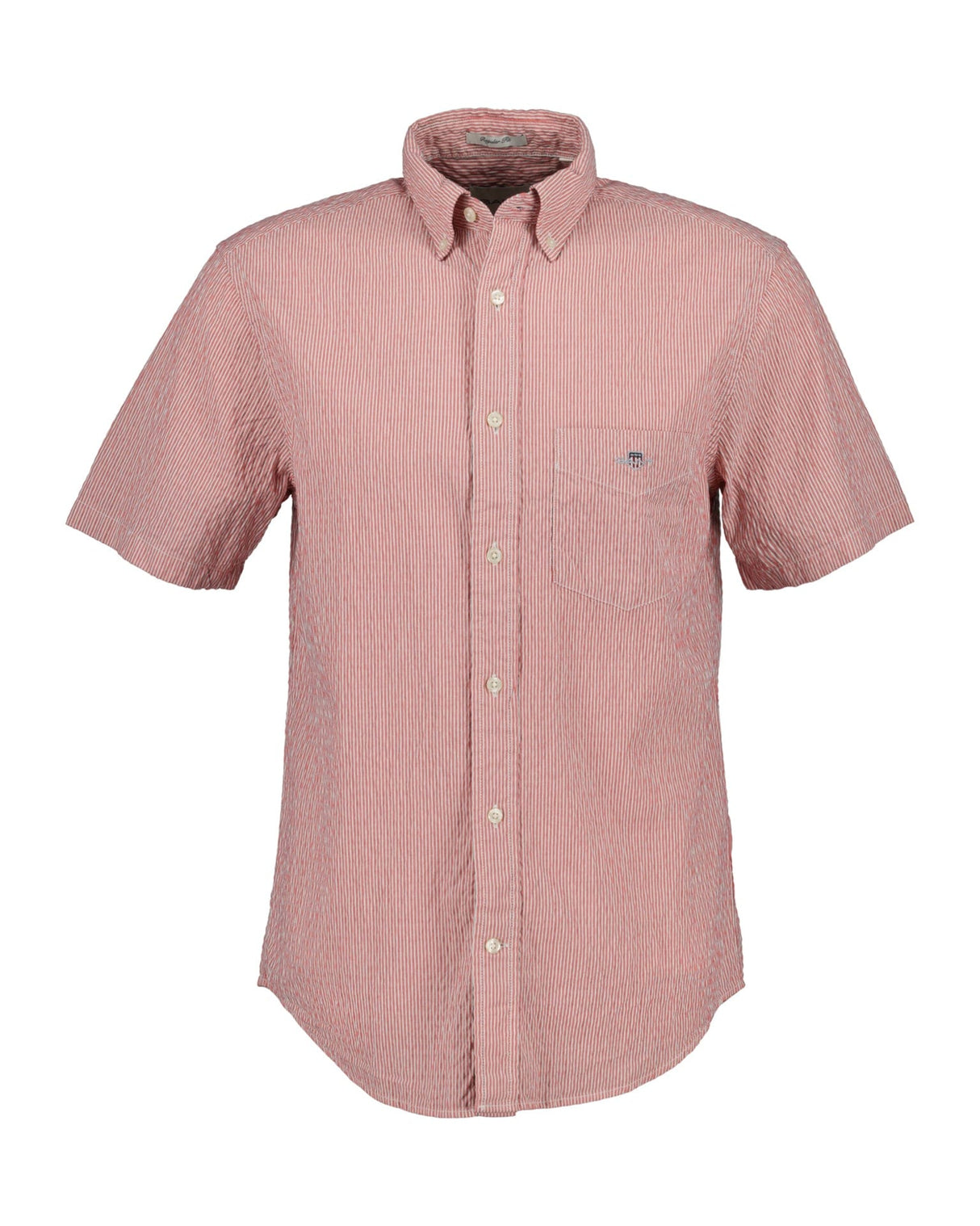 Gant Short Sleeve Shirts Gant - Seersucker Striped Short Sleeve Shirt