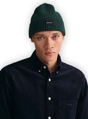 Gant Underwear GANT - Cotton Ribbed Knitted Beanie