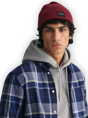 Gant Underwear GANT - Cotton Ribbed Knitted Beanie