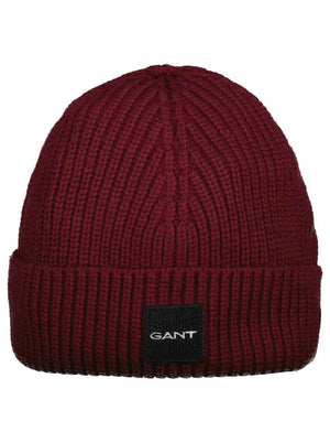 Gant Underwear GANT - Cotton Ribbed Knitted Beanie