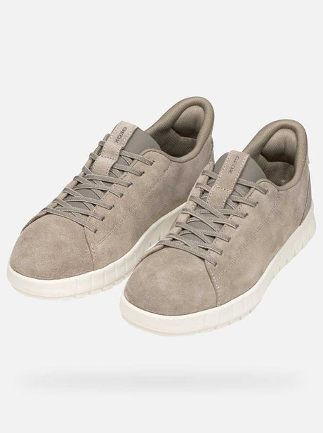 Geox Shoes & Boots Geox - Flextride Plus Fast-in Sand Suede Sneaker