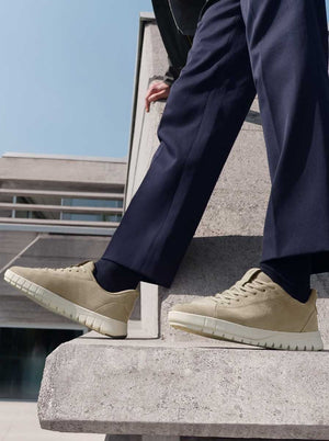 Geox Shoes & Boots Geox - Flextride Plus Fast-in Sand Suede Sneaker