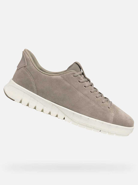 Geox Shoes & Boots Geox - Flextride Plus Fast-in Sand Suede Sneaker