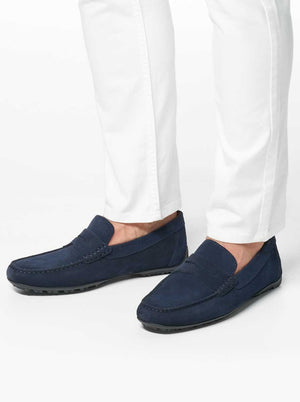 Geox Shoes & Boots Geox - Kosmopolis Navy Suede Loafer